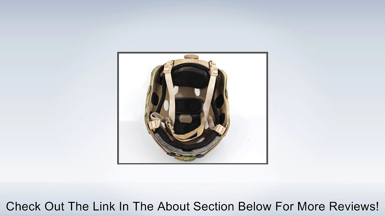 Military Army Tactical Series Airsoft Paintball Hunting Climbing Gear Combat Fast Helmet Pararescue Jump PJ Type AT/FG Camouflage Review