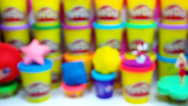 kinder toys Shapes peppa pig minnie Play Doh Surprise Eggs barbie