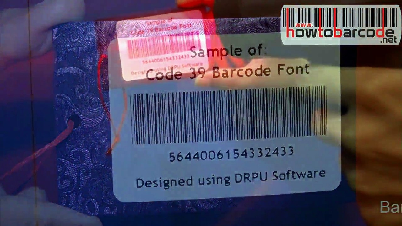 Code 39 barcode font type for designing & printing