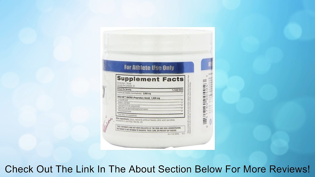 BPI Sports Build-HD  Muscle Building Pro Creatine, 5.8-Ounce Review