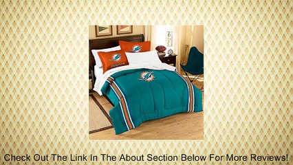 MIAMI DOLPHINS NFL EMBROIDERED COMFORTER TWIN/FULL (CONTRAST SERIES) (64 X 86) Review