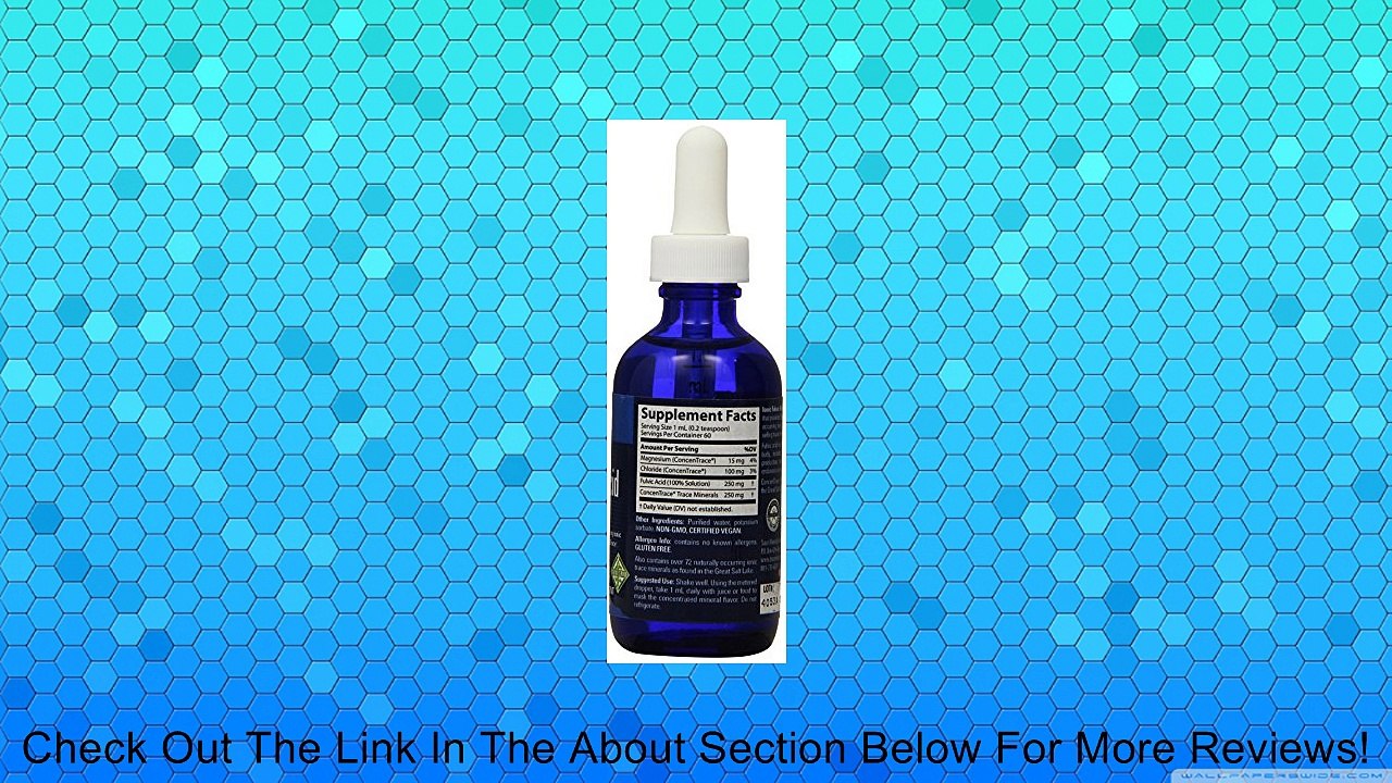 Trace Minerals Research Liquid Ionic Fulvic Acid with Concentrace Supplement, 0.3 Pound Review