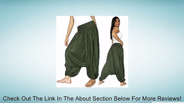 Drop Crotch Harem Olive Workout Pants Women Loose Baggy Pants Indian Review