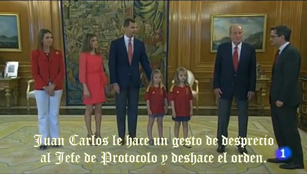 El rey Juan Carlos discute con el Jefe de Protocolo - 2_7_2012 (480p)