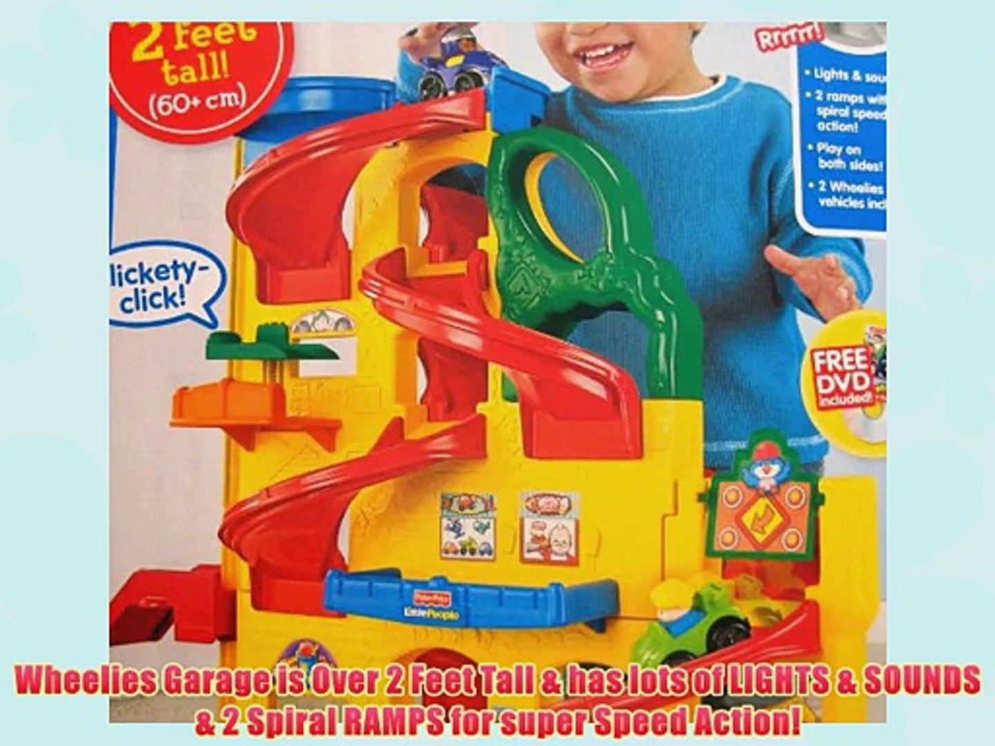 Little People Wheelies Stand N Play Rampway Garage 2 Feet Tall