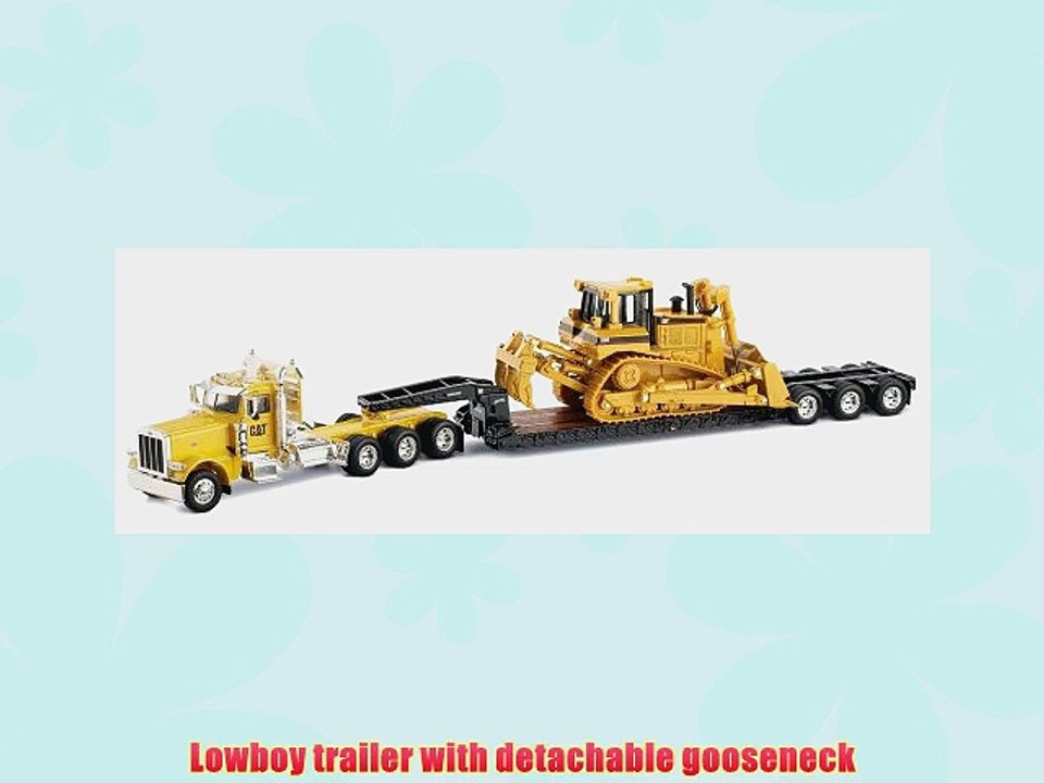 Norscot Peterbilt 389 with Trail King Lowboy Trailer with Cat D8R load 1:50 scale