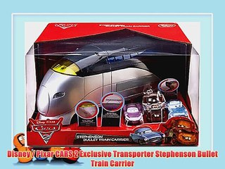 Disney / Pixar CARS 2 Exclusive Transporter Stephenson Bullet Train Carrier