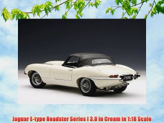 Jaguar E-type Roadster Series I 3.8 in Cream in 1:18 Scale