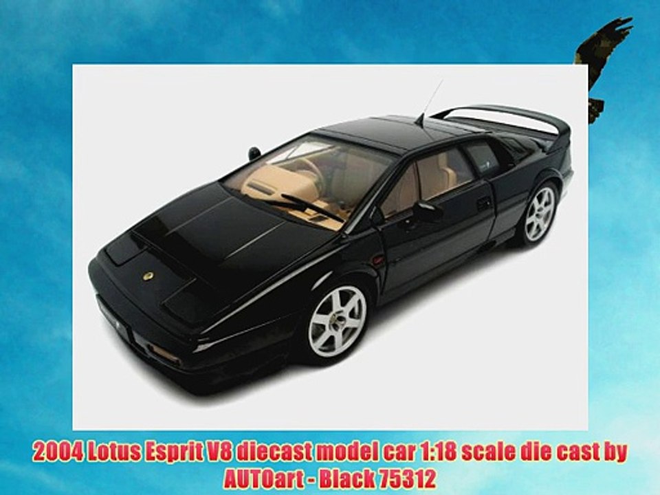 2004 Lotus Esprit V8 diecast model car 1:18 scale die cast by AUTOart - Black 75312