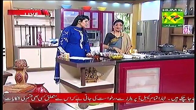Handi With Zubaida Tariq Cooking Show on Hum Masala Tv 2nd March 2015
