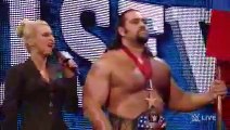 Rusev confronts John Cena before WWE Fastlane Raw, February 16, 2015