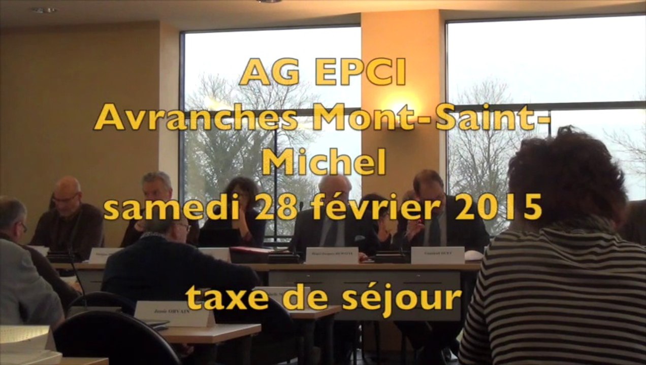 EPCI Avranches MSM - 28/02/2015 - taxe de séjour