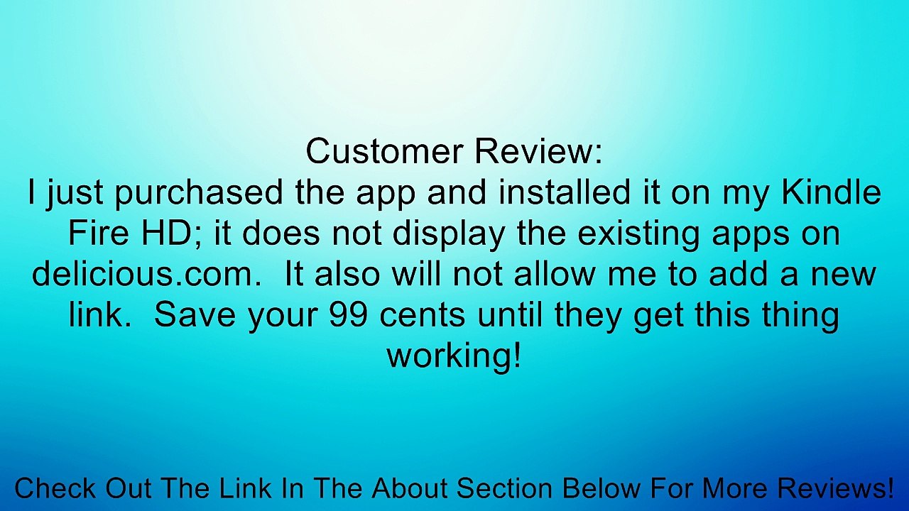 Delicious Review