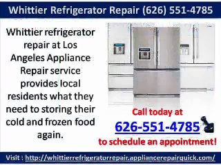 Whittier Refrigerator Repair 626-551-4785