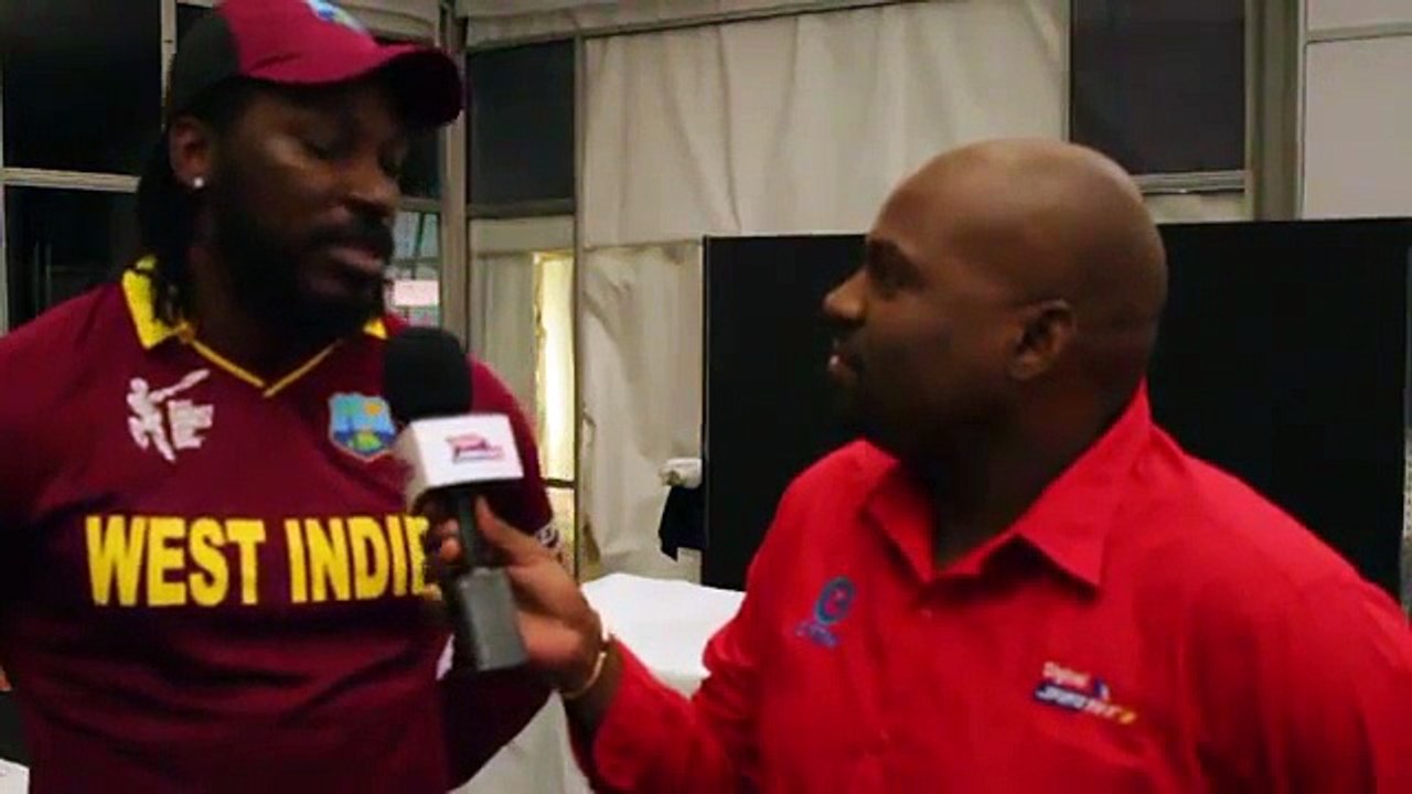 Chris Gayle on his record