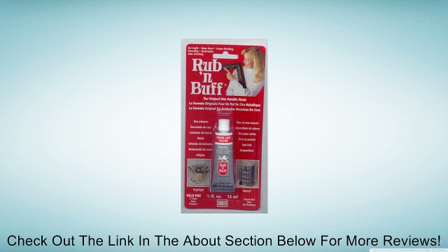 AMACO Rub 'n Buff Wax Metallic Finish, Silver Leaf, 0.5-Fluid Ounce Review