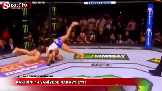 Rakibini 14 saniyede nakavt etti