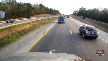 Red Neck truck driver VS Volkswagen Passat : you shall not PASS!