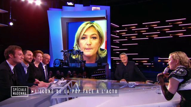 Madonna dans Le Grand Journal : J'aimerais bien prendre un verre avec Marine Le Pen