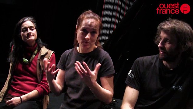 Le ballet d'une harpiste et d'un circassien au théâtre de Saint-Lô