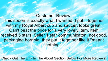 Harold Import GD-9 Gold-Plated Rose Demi Spoon 4-1/2" Review