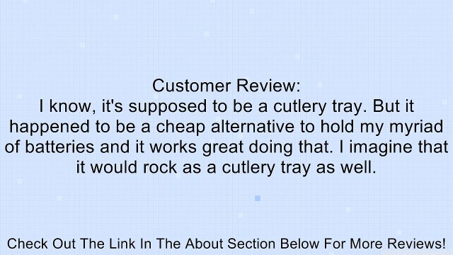 IKEA RATIONELL VARIERA Cutlery tray, gray Review