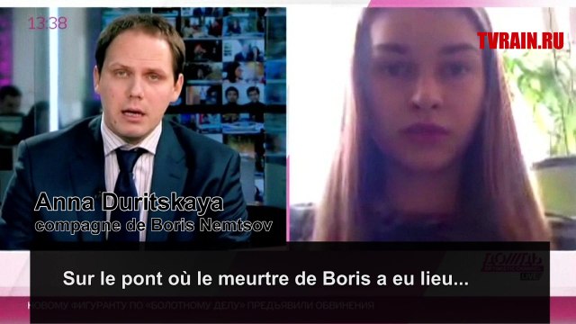 La compagne de Boris Nemtsov témoigne à la TV russe