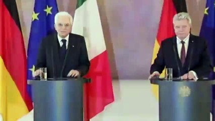 Berlino - Mattarella a colloquio con il Presidente Gauck (02.03.15)