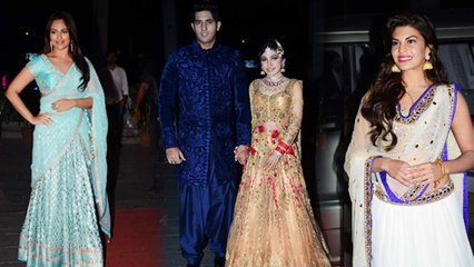 Jacqueline, Varun, Sonakshi | Bollywood Celebs at Tulsi Kumar's Wedding Reception