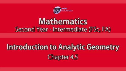Introduction to Analytic Geometry - EX 4.5