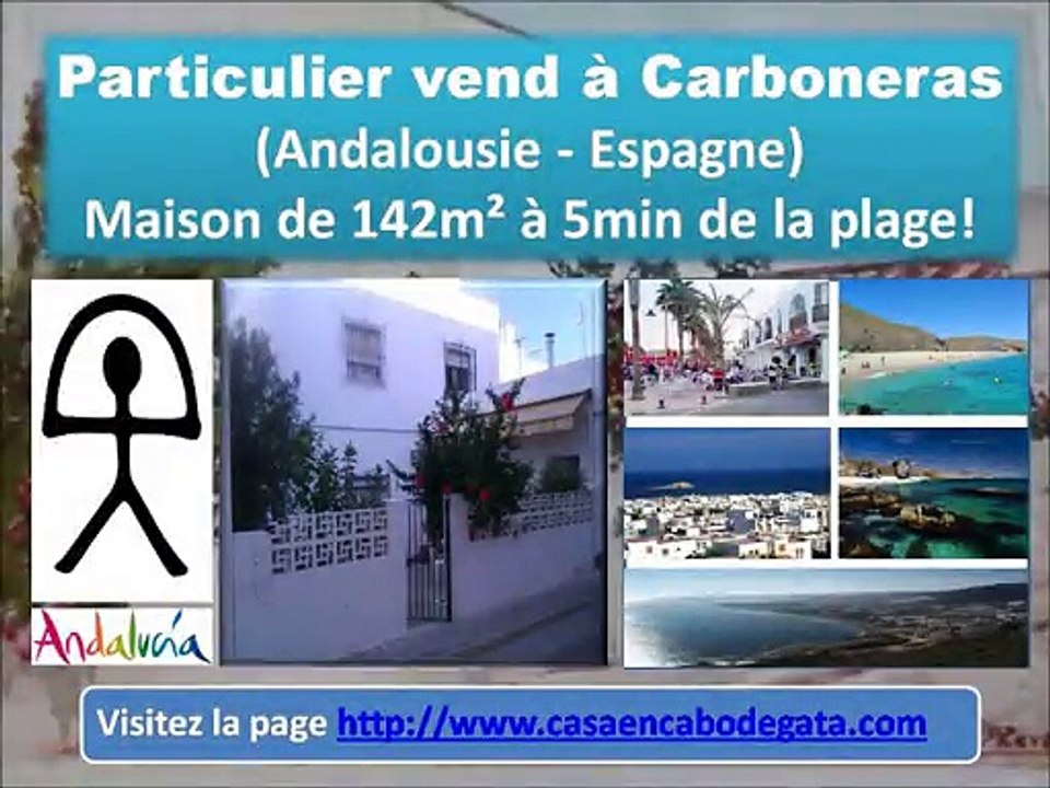 Particulier vend maison à Carboneras (Andalousie) Espagne - www.casaencabodegata.com