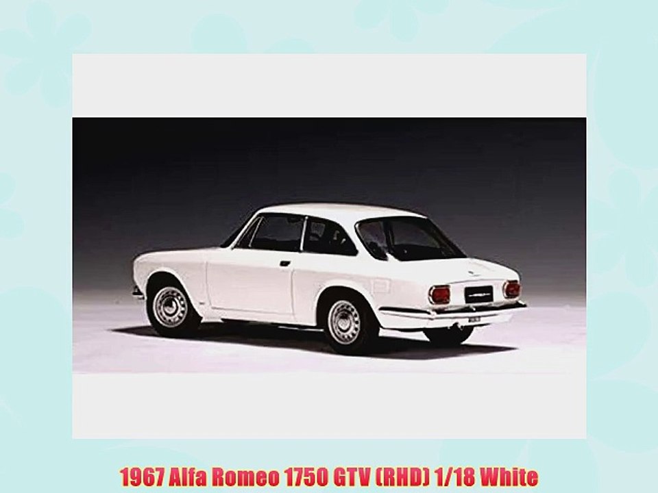 1967 Alfa Romeo 1750 GTV (RHD) 1/18 White