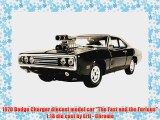 1970 Dodge Charger diecast model car The Fast and the Furious 1:18 die cast by Ertl - Chrome