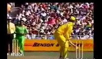 A Interesting Scene in Cricket History-Stumps broken into half cricket-Waqar Younis Bowling- Video Dailymotion