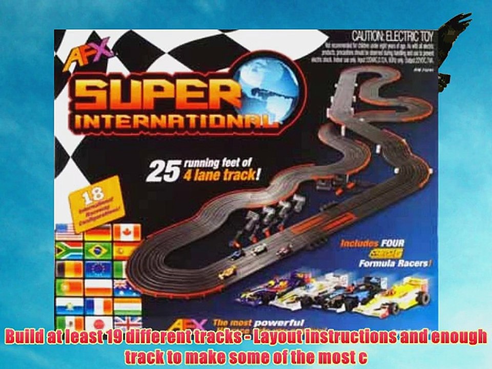 AFX 4-Lane Super International Race Set w/Mega G Cars