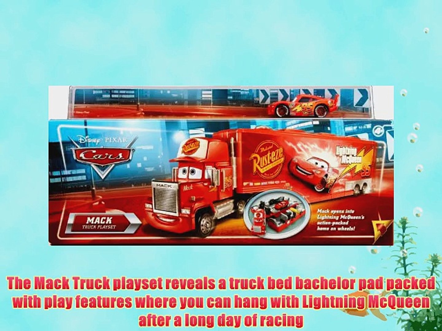 Disney Pixar Supercharged CARS Mack Truck Playset New 2006 Mattel
