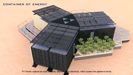 Container House Powered with Solar Energy