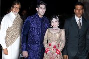 Bhushan Kumar Sister Tulsi Kumar Wedding Reception | Amitabh Bachchan & Akshay Kumar