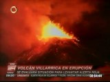 Evacúan a 3.385 personas por erupción de volcán Villarrica en Chile