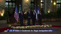 US VP Biden in Guatemala for illegal immigration talks