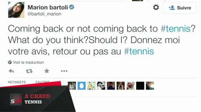 Faut-il croire à un retour de Marion Bartoli ?