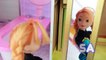 Frozen Kids Anna FREEZES Toby Elsa Snow Queen Powers Disney Princess Barbie Toilet Dollhouse Epic