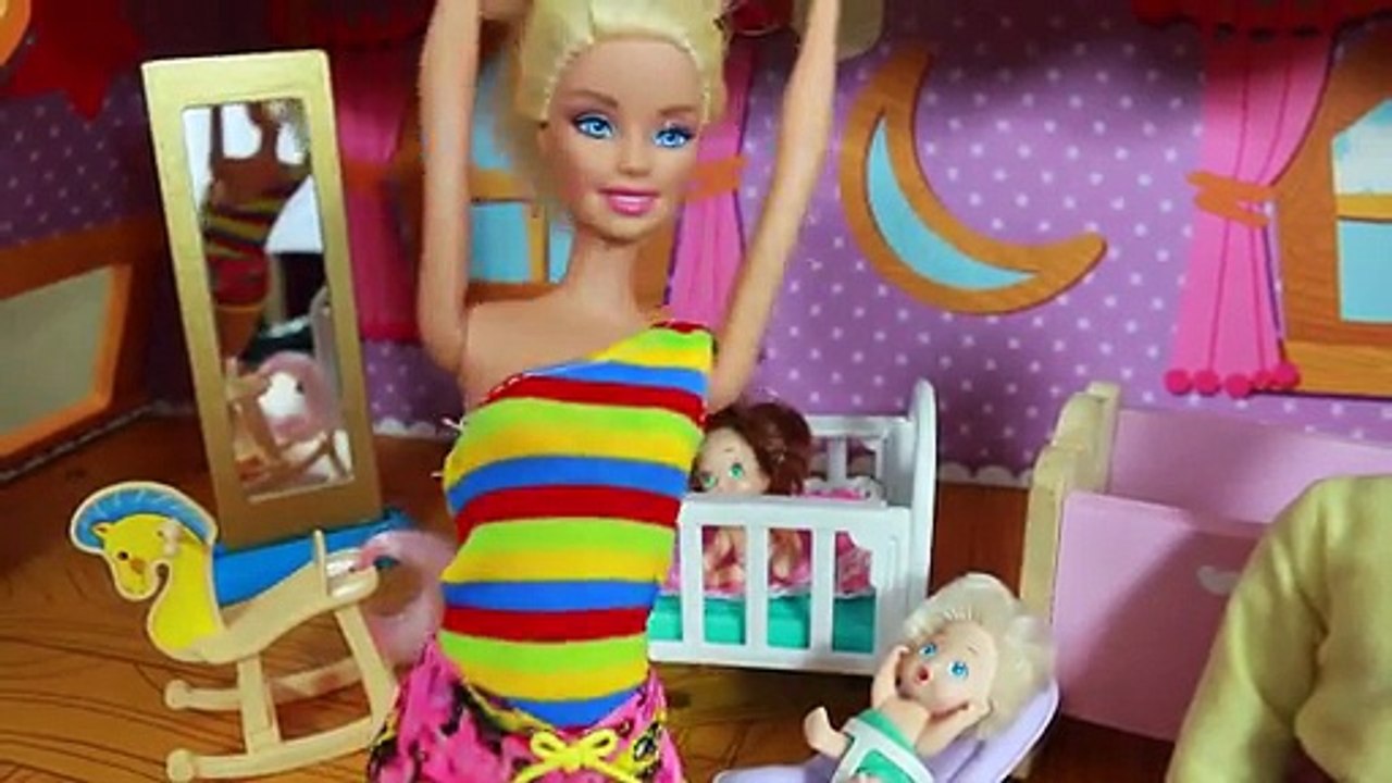 Frozen Kids as Babies Baby Toby Poo Diaper Play-Doh Disney Princess Barbie Babysitter Toys Video