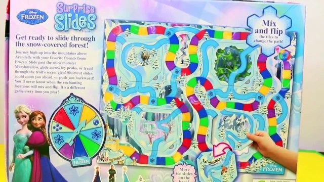 FROZEN Elsa Anna Kristoff Olaf SURPRISE SLIDES Game REVIEW Disney Princess AllToyCollector