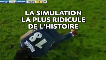 La simulation la plus ridicule de l'histoire du football