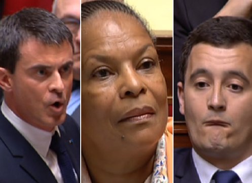 Taubira tract pour le FN : Manuel Valls étrille Gérald Darmanin à l'Assemblée