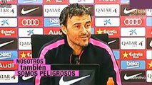 Luis Enrique DT FC Barcelona sale silbando de Conferencia de Prensa 03-03-2015