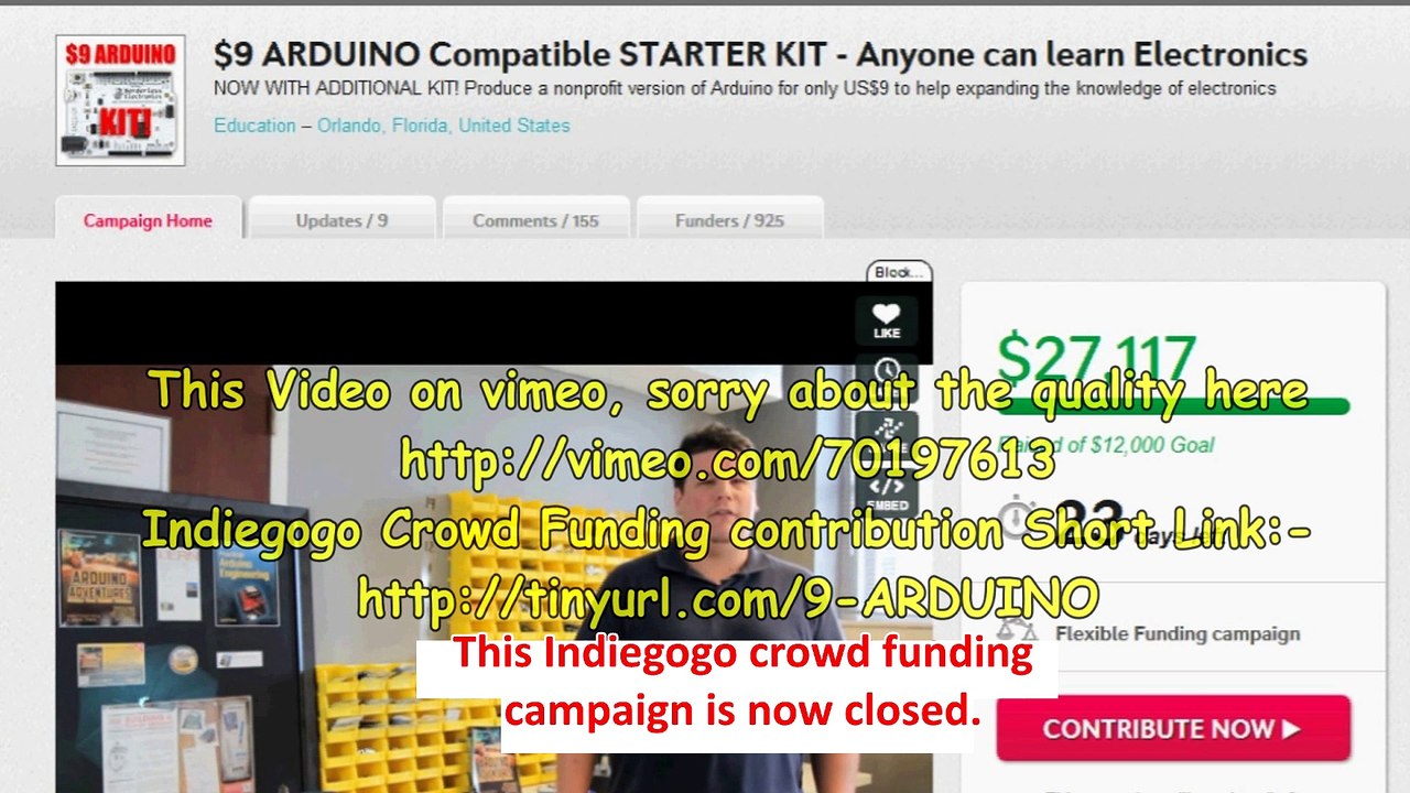 $9 Arduino Compatible STARTER KIT - Anyone can learn Electronics