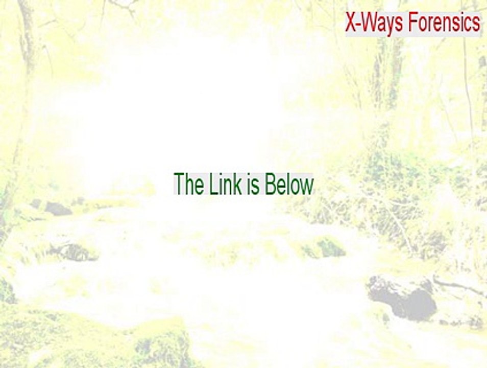 X-Ways Forensics Keygen - Download Here (2015)
