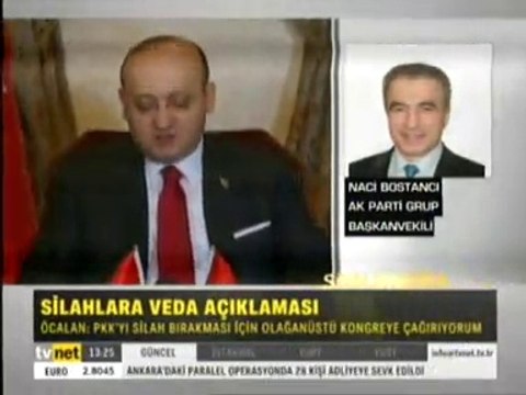 TBMM AKParti Grup Başkanvekili Naci Bostancı, PKK'ya Yapılan Silah Bırakma Çağrılarını Değerlendiriyor